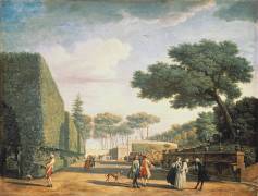 View in the Park of Villa Pamphili (Joseph Vernet) - Muzeo.com