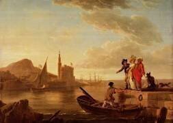 View of a Port (Joseph Vernet) - Muzeo.com