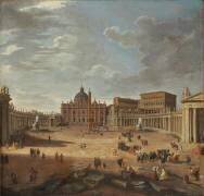 View of St. Peter's Square, Rome (Giovanni Paolo Pannini) - Muzeo.com