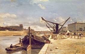 View of the Pont Royal (Johan Barthold Jongkind) - Muzeo.com