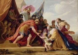 Volumnie et Véturie devant Coriolan (Eustache Le Sueur) - Muzeo.com