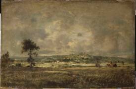 Vue de la plaine de Montmartre, effet d'orage (Théodore Rousseau) - Muzeo.com