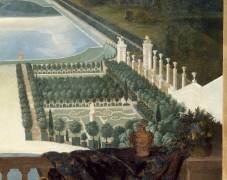 Vue de l'Orangerie et de la Pièce d'Eau des Suisses et du Potager du Roi de Versailles en 1688-1691 (Jean Cotelle the Younger) - Muzeo.com