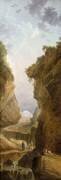 Vue de montagne avec des glaciers (Hubert Robert) - Muzeo.com