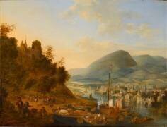 Vue des bords du Rhin (Jan Griffier) - Muzeo.com