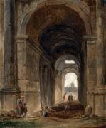 Vue du guichet des Arts, vers 1790 (Hubert Robert) - Muzeo.com