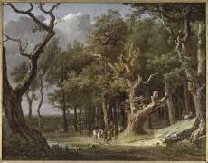 Vue prise dans la forêt de Fontainebleau (Jean-François Hue) - Muzeo.com