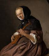 Woman Playing the Cittern (Jan Steen) - Muzeo.com