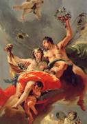 Zephyr and Flora (Giambattista Tiepolo) - Muzeo.com