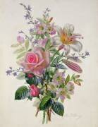A Pink Bouquet (Albert Williams) - Muzeo.com