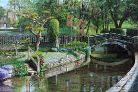 Bridge and Garden (Trevor Neal) - Muzeo.com