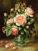 English Elegance Roses in a Glass (Albert Williams) - Muzeo.com
