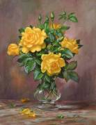 Radiant Yellow Roses (Albert Williams) - Muzeo.com