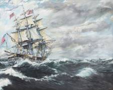 USS Constitution heads for HM Frigate Guerriere 19 (Vincent Alexander Booth) - Muzeo.com