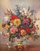Vase of Flowers in a Porcelain Jug (Albert Williams) - Muzeo.com