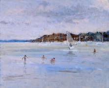 Windsurfer and Bathers (Christopher Glanville) - Muzeo.com