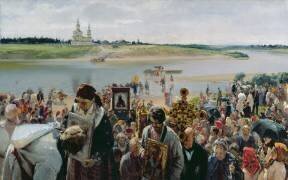 A Religious Procession (Illarion Prianichnikov) - Muzeo.com