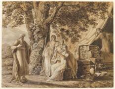 Abraham et les trois anges (Louis Gauffier) - Muzeo.com