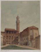Album d'Italie : Sienne, église Saint-Clément, façade postérieure (Louis Boitte) - Muzeo.com