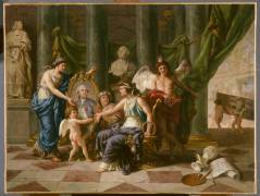 Allégorie relative à l'établissement du Museum (Jean-Jacques Lagrenée) - Muzeo.com