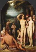 Baptême du Christ (petite version) (Cornelis van Haarlem) - Muzeo.com
