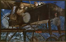 Bombardement de nuit par un avion de type Bréguet-Michelin (François Flameng) - Muzeo.com