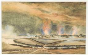 Bombardement de Vienne dans la nuit du 11 au 12 mai 1809 (Pierre Luc Charles Ciceri) - Muzeo.com