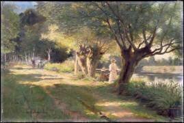 Bord de rivière (Edouard Gelhay) - Muzeo.com
