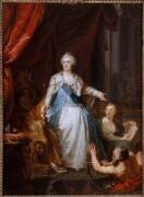 Catherine II de Russie avec les Allégories de l'histoire et du temps (Johann Baptist von Lampi) - Muzeo.com