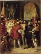 Charles Quint reçu au palais du Louvre par François Ier (Alexandre-Marie Colin) - Muzeo.com