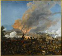 Combat et prise de la ville d'Ebersberg, le 3 mai 1809 (Nicolas Antoine Taunay) - Muzeo.com