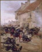 Contre-attaque d'infanterie dans un village, 1870 (Paul-Louis-Narcisse Grolleron) - Muzeo.com