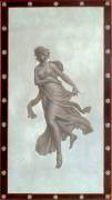 Décor de la salle à manger : danseuse dans le goût pompéien, d'après un dessin de Percier (Louis Lafitte) - Muzeo.com