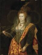 Elisabeth Ière (1533-1603), reine d'Angleterre et d'Irlande en 1558 (George Peter Alexandre Healy) - Muzeo.com