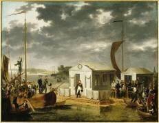 Entrevue de Napoléon Ier et du tsar Alexandre Ier de Russie sur le Niemen le 25 juin 1807 (Adolphe Roehn) - Muzeo.com