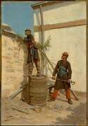 Episode du siège de Paris, 1870-1871 : capitaine et adjudant d'infanterie aux avant-postes (Paul-Louis-Narcisse Grolleron) - Muzeo.com