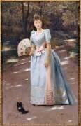 Femme dans un jardin (Julius Leblanc Stewart) - Muzeo.com