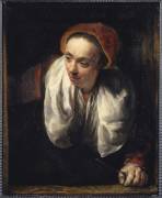Femme à sa fenêtre (Willem Drost) - Muzeo.com