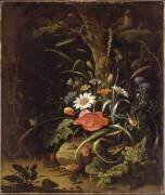 Fleurs, oiseaux, insectes et reptiles (Abraham Mignon) - Muzeo.com