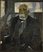 Georges Clémenceau (1841-1929), assis dans une voiture descendant les Champs-Elysées (Emmanuel Gondouin) - Muzeo.com