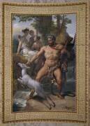 Hercule sur le Mont Meirale, saisit la biche aux pieds d'airain (Merry-Joseph Blondel) - Muzeo.com