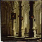 Intérieur d'église inspiré par l'église Saint-Laurent à Rotterdam (Daniel de Blieck (d'après)) - Muzeo.com