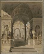 Intérieur d'un palais romain (Charles Percier) - Muzeo.com