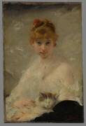 Jeune fille au chat (Charles Chaplin) - Muzeo.com