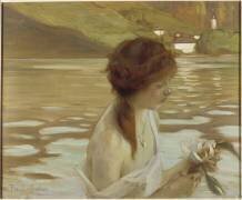 Jeune fille dans un paysage (Paul Chabas) - Muzeo.com