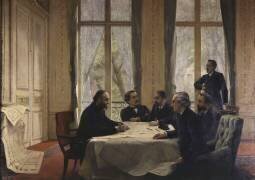 Jules Ferry approuvant les plans de la Nouvelle Sorbonne (Pierre-André Brouillet) - Muzeo.com