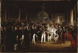 La Chambre des députés présente au duc d'Orléans, l'acte qui l'appelle au trône et la Charte de 1830 (François Joseph Heim) - Muzeo.com