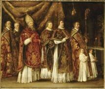 La messe pontificale ou Un evêque montant à l'autel ou la procession (Louis Le Nain) - Muzeo.com