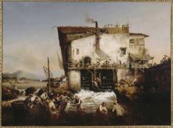 La pêche aux aloses (Ambroise-Louis Garneray) - Muzeo.com
