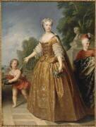 La reine de France, Marie Leszczynska (1703-1768) en grand costume de cour (François Albert Stiemart) - Muzeo.com